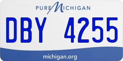 MI license plate DBY4255