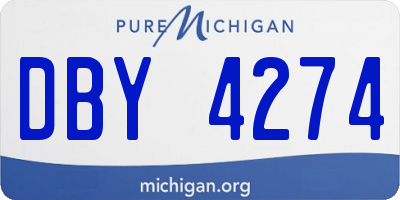 MI license plate DBY4274
