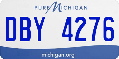MI license plate DBY4276