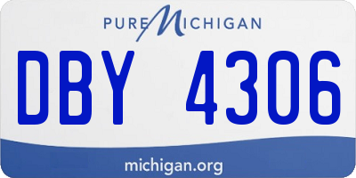 MI license plate DBY4306