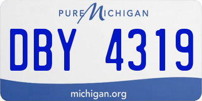 MI license plate DBY4319