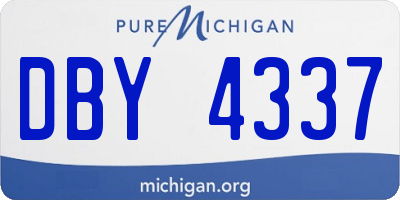 MI license plate DBY4337