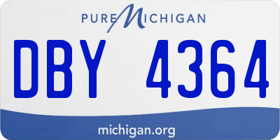 MI license plate DBY4364