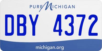 MI license plate DBY4372