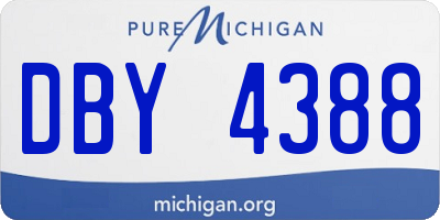 MI license plate DBY4388