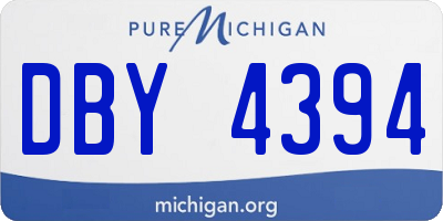 MI license plate DBY4394