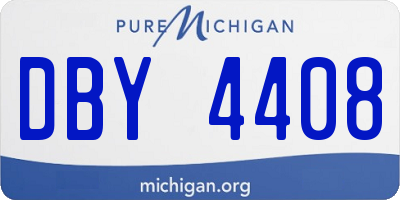 MI license plate DBY4408