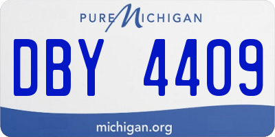 MI license plate DBY4409