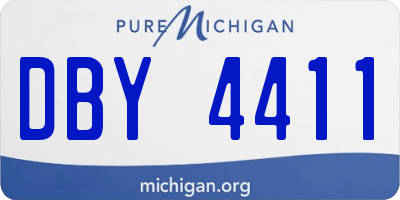 MI license plate DBY4411