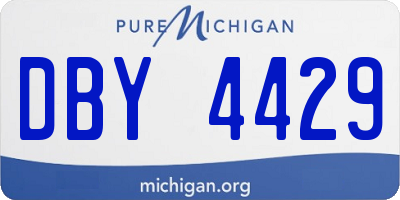 MI license plate DBY4429