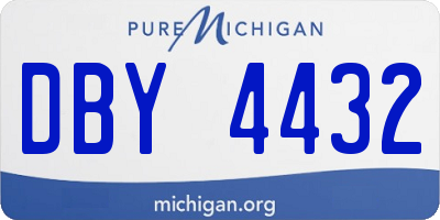 MI license plate DBY4432