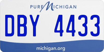 MI license plate DBY4433