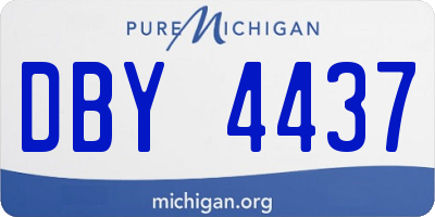 MI license plate DBY4437