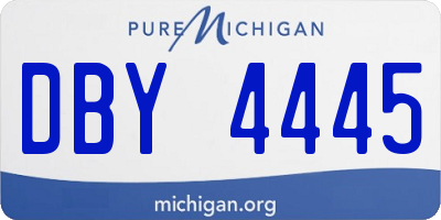 MI license plate DBY4445