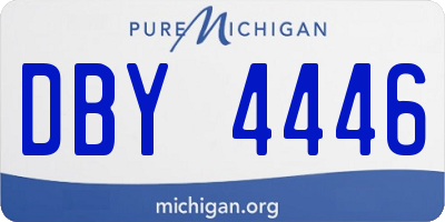 MI license plate DBY4446