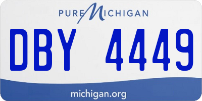 MI license plate DBY4449