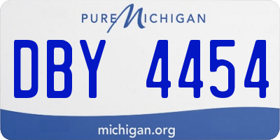MI license plate DBY4454