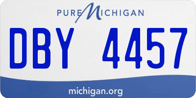 MI license plate DBY4457