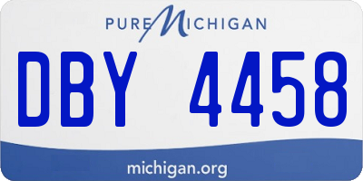 MI license plate DBY4458