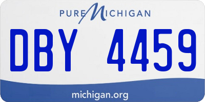 MI license plate DBY4459