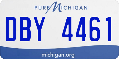 MI license plate DBY4461