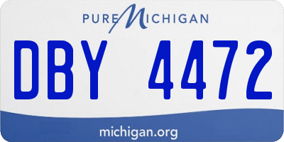 MI license plate DBY4472
