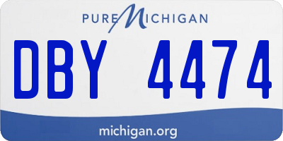 MI license plate DBY4474