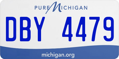MI license plate DBY4479