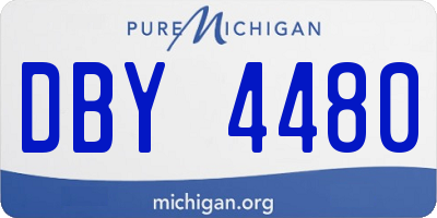 MI license plate DBY4480