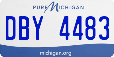 MI license plate DBY4483