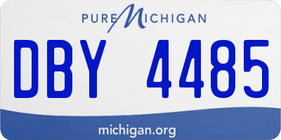 MI license plate DBY4485