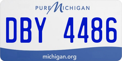 MI license plate DBY4486