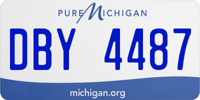 MI license plate DBY4487