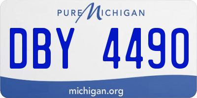 MI license plate DBY4490
