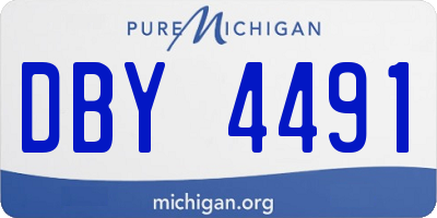 MI license plate DBY4491