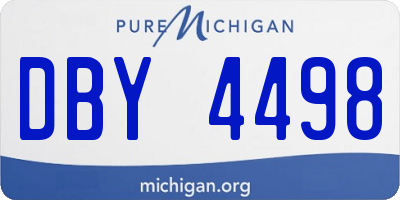 MI license plate DBY4498