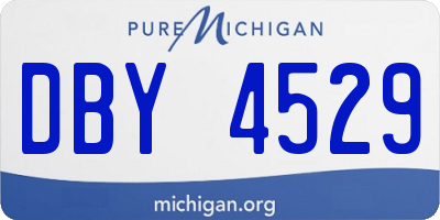 MI license plate DBY4529