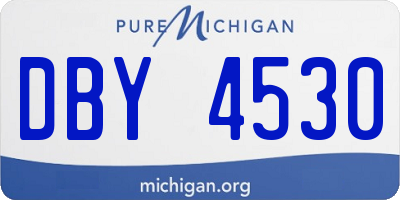 MI license plate DBY4530