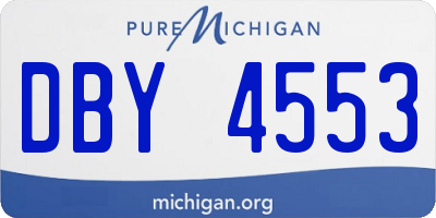 MI license plate DBY4553