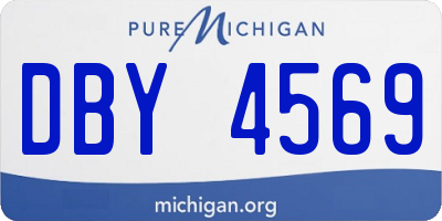 MI license plate DBY4569