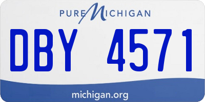 MI license plate DBY4571