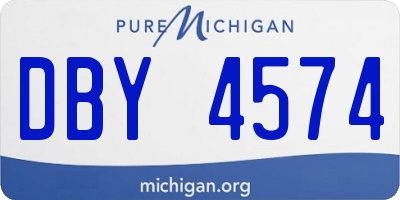 MI license plate DBY4574