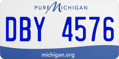 MI license plate DBY4576