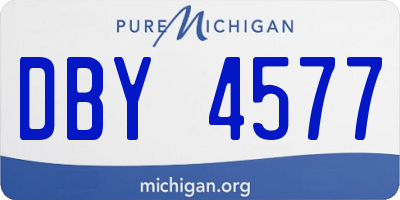 MI license plate DBY4577