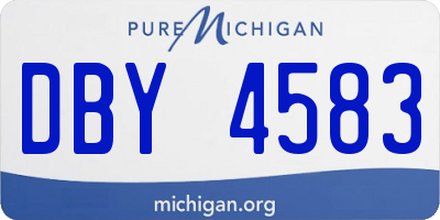 MI license plate DBY4583