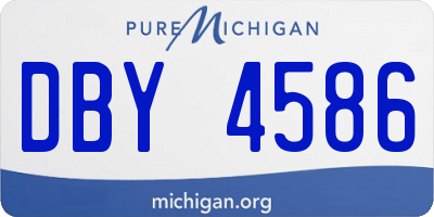MI license plate DBY4586