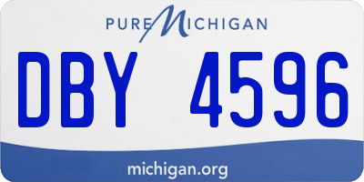 MI license plate DBY4596