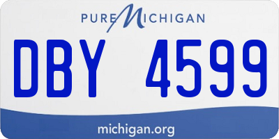 MI license plate DBY4599
