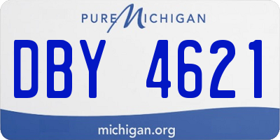 MI license plate DBY4621