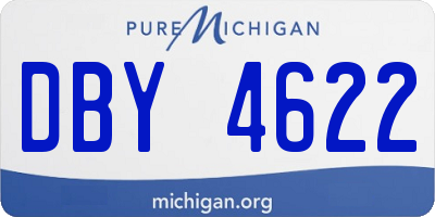 MI license plate DBY4622